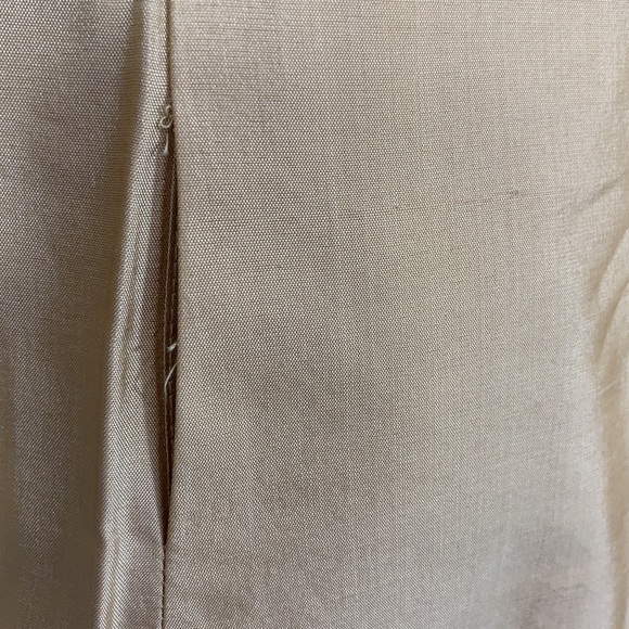 SilkLand Women's Button Up Long Sleeve 100% Silk Yellow Gold Beaded 6 - Picture 8 of 9